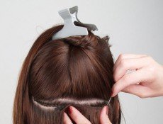  - Метод наращивания волос пришиванием тресса на косичку