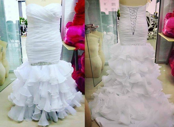 - Заказала свадебное платье в Интернете - и вот пришло это “чудо”!