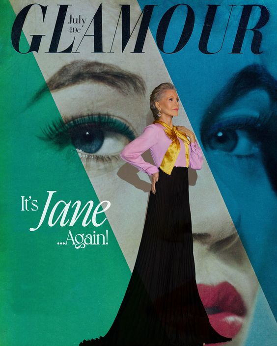Джейн Фонда спустя 63 года снова украсила обложку журнала glamour -  